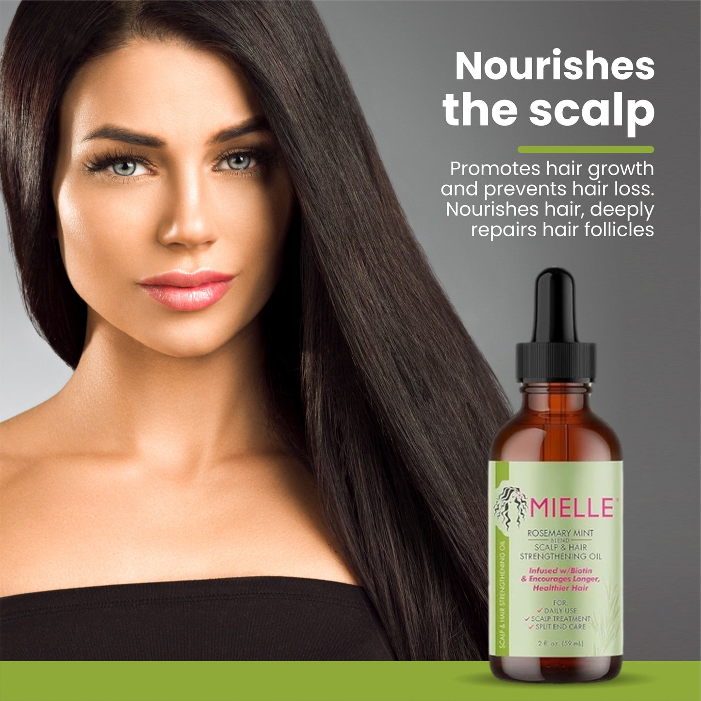 Mielle Natural Rosemary Essential Oil For Hair Growth & Strengthening Oil 59 ML