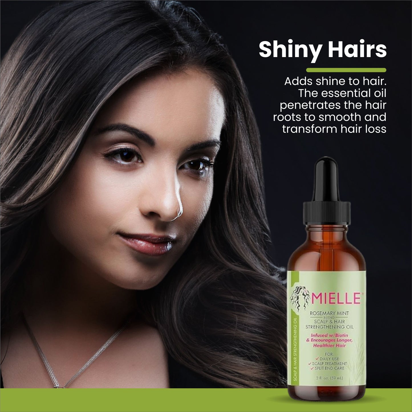 Mielle Natural Rosemary Essential Oil For Hair Growth & Strengthening Oil 59 ML