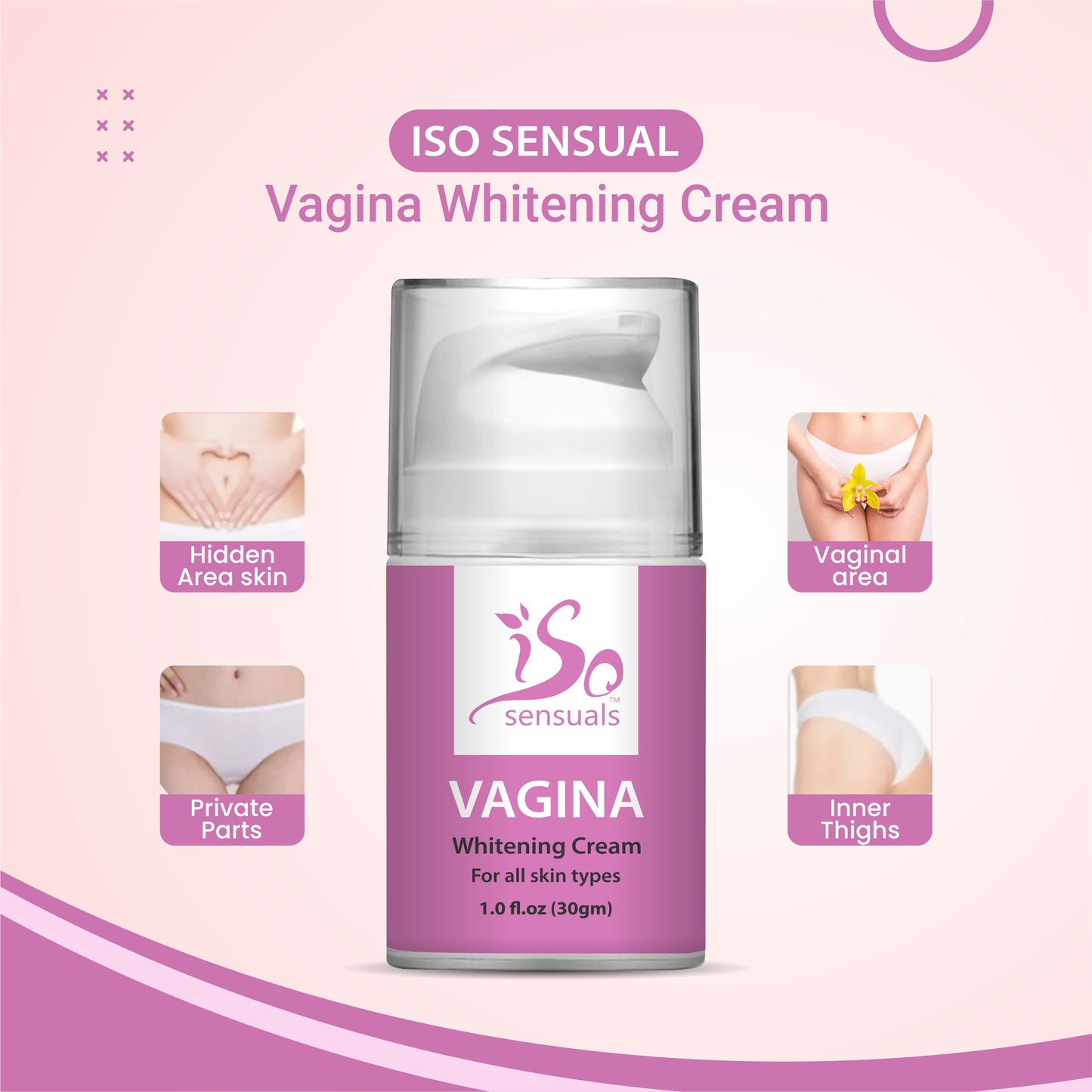 ISO V Whitening Cream for Sensitive V Area Whitening Private Part Cream