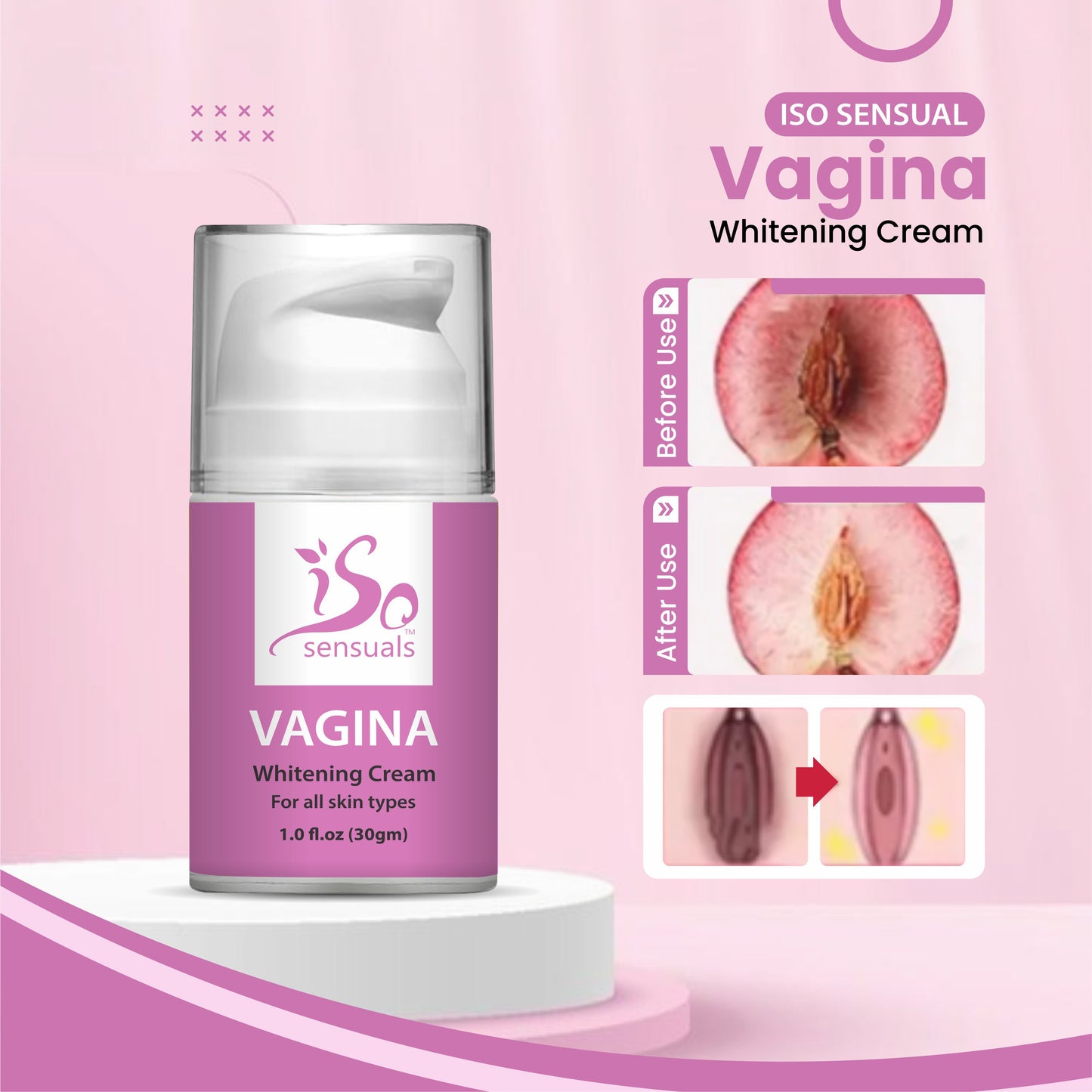 ISO V Whitening Cream for Sensitive V Area Whitening Private Part Cream