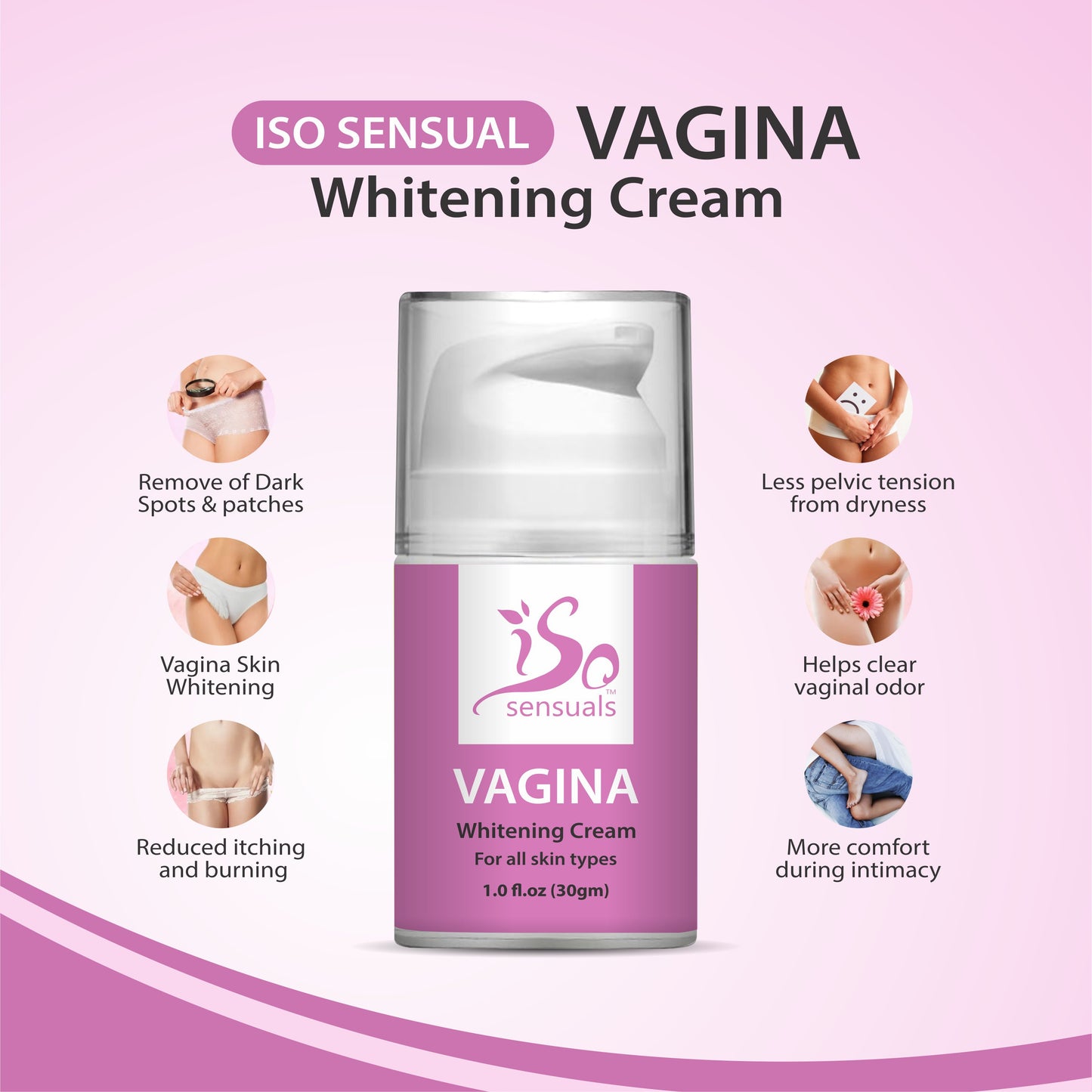 ISO V Whitening Cream for Sensitive V Area Whitening Private Part Cream