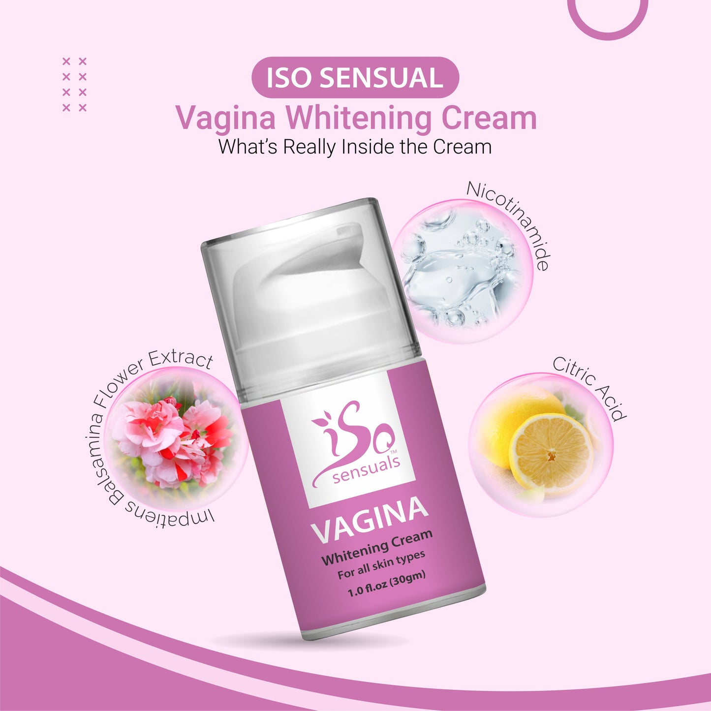 ISO V Whitening Cream for Sensitive V Area Whitening Private Part Cream