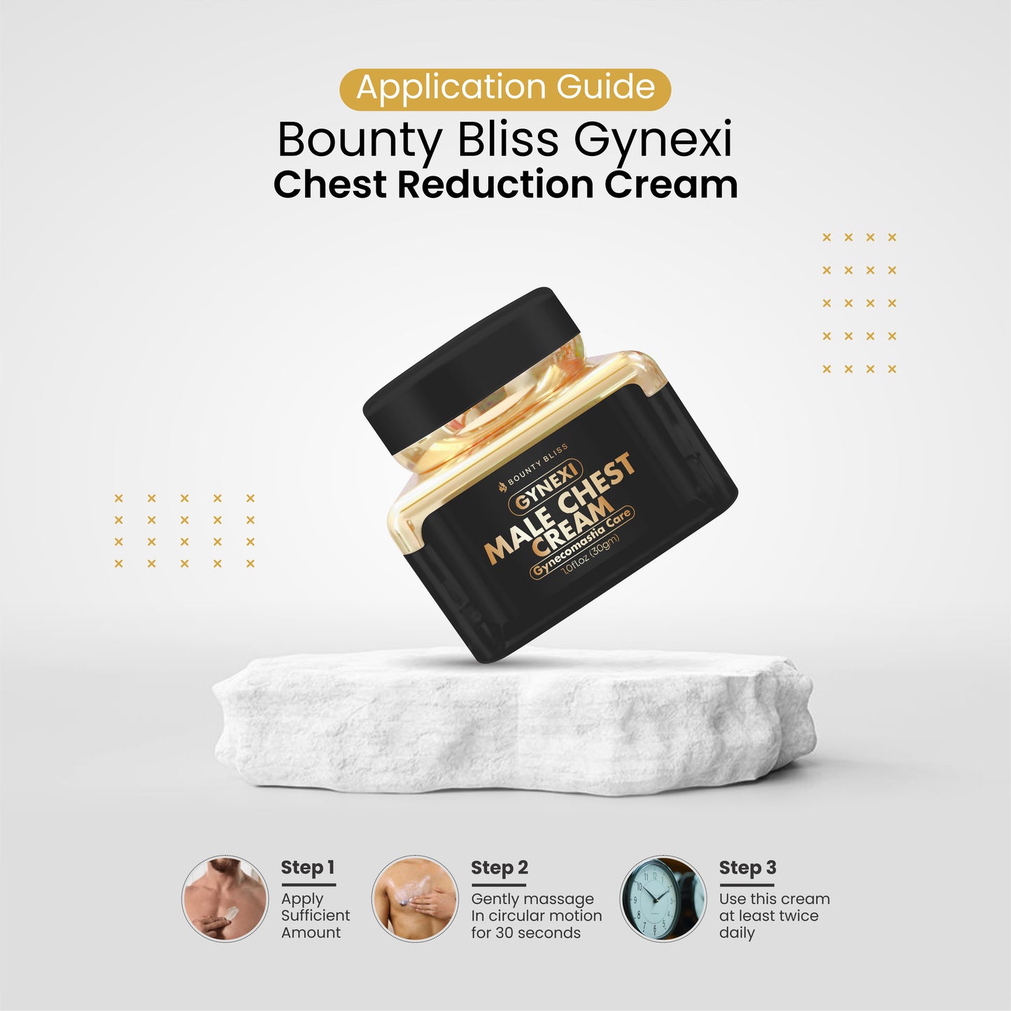 Bounty Bliss Male Chest Firming & Tightening Cream – Reduce Chest Fat Appearance