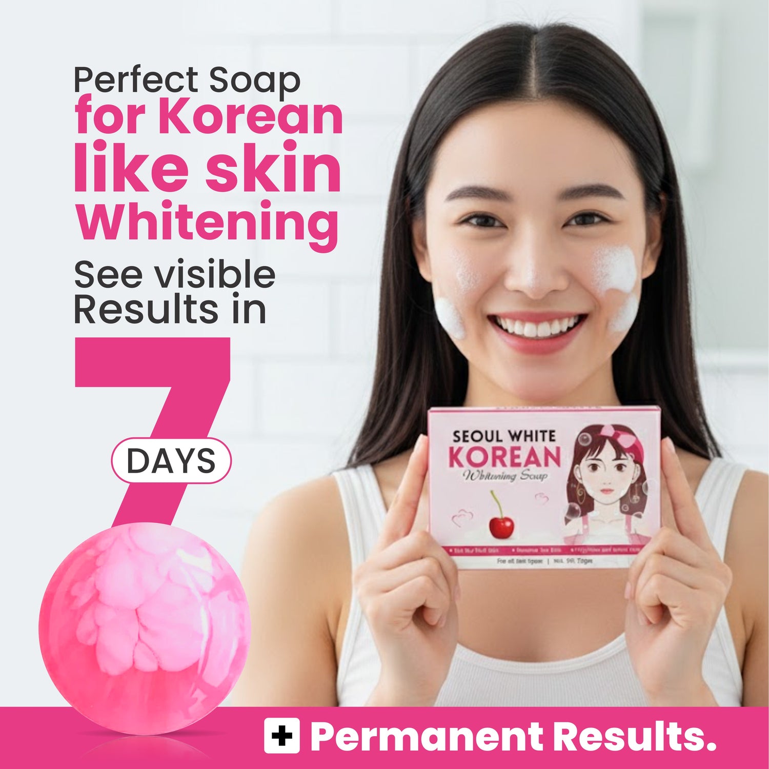 Seoul White Rice Korean Whitening Soap