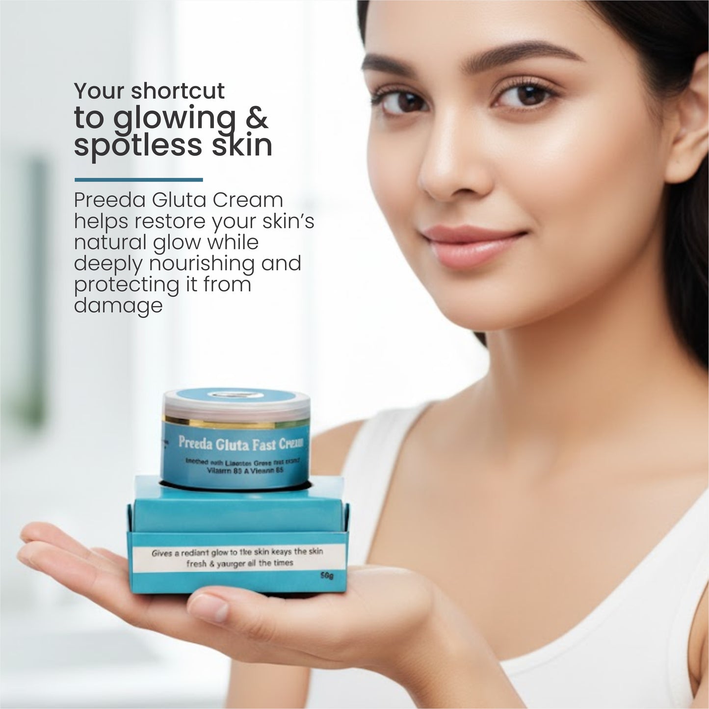 Preeda Gluta Fast Skin Brightening Face Cream 50 gm