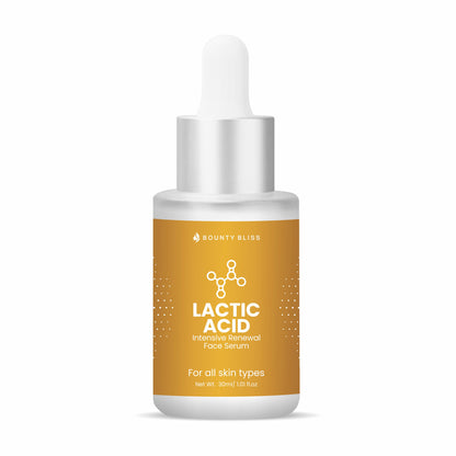 Bounty Bliss Lactic Acid Face Serum For Glowing & Brightening Instant Radiance, Removes Dullness, and Smoothens Texture + For All Skin Types - 30ml