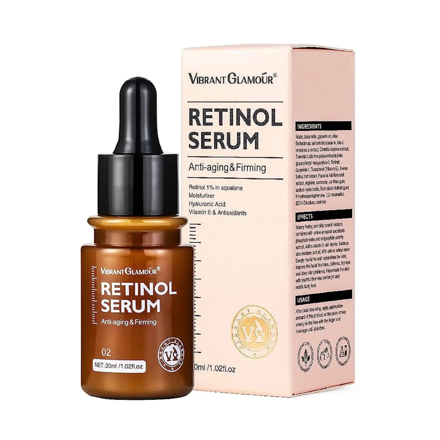 Vibrant Glamour Double Retinol Serum Anti aging 30ml