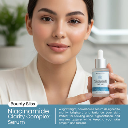 Bounty Bliss Niacinamide Clarity Complex Serum – Brightening & Pore-Refining Facial Serum for Clear, Even-Toned Skin – Hydrating & Anti-Inflammatory Formula