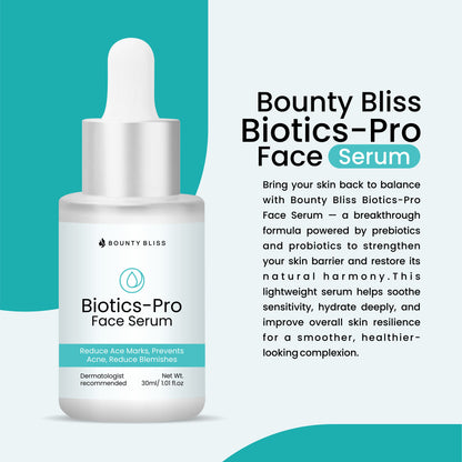 Bounty Bliss Biotics-Pro Face Serum – Probiotic-Infused Serum for Balanced, Healthy, Radiant Skin – 30ml