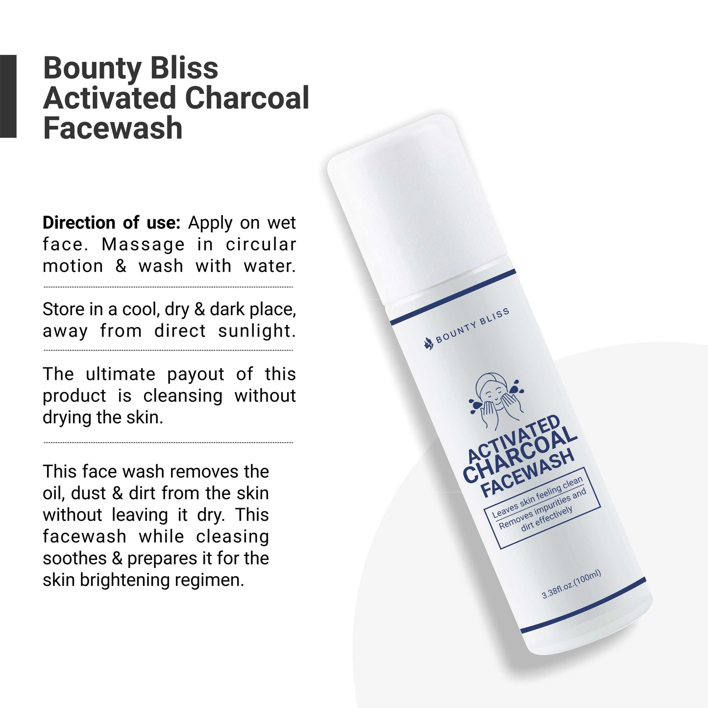 Bounty Bliss Activated Charcoal Face Wash All Skin