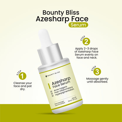 Bounty Bliss Azesharp Face Serum – Brightening & Acne-Fighting Serum for Clear, Even-Toned Skin – 30ml