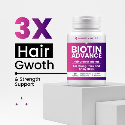 Bounty Bliss Biotin Advance Hair Growth Tablets