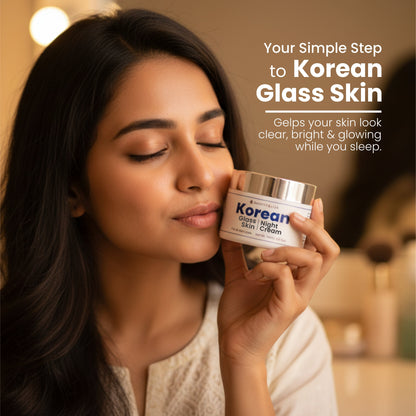 Bounty Bliss Korean Glass Skin Night Cream – 30ml | Hydrating & Brightening Overnight Moisturizer for Radiant, Glowing Skin