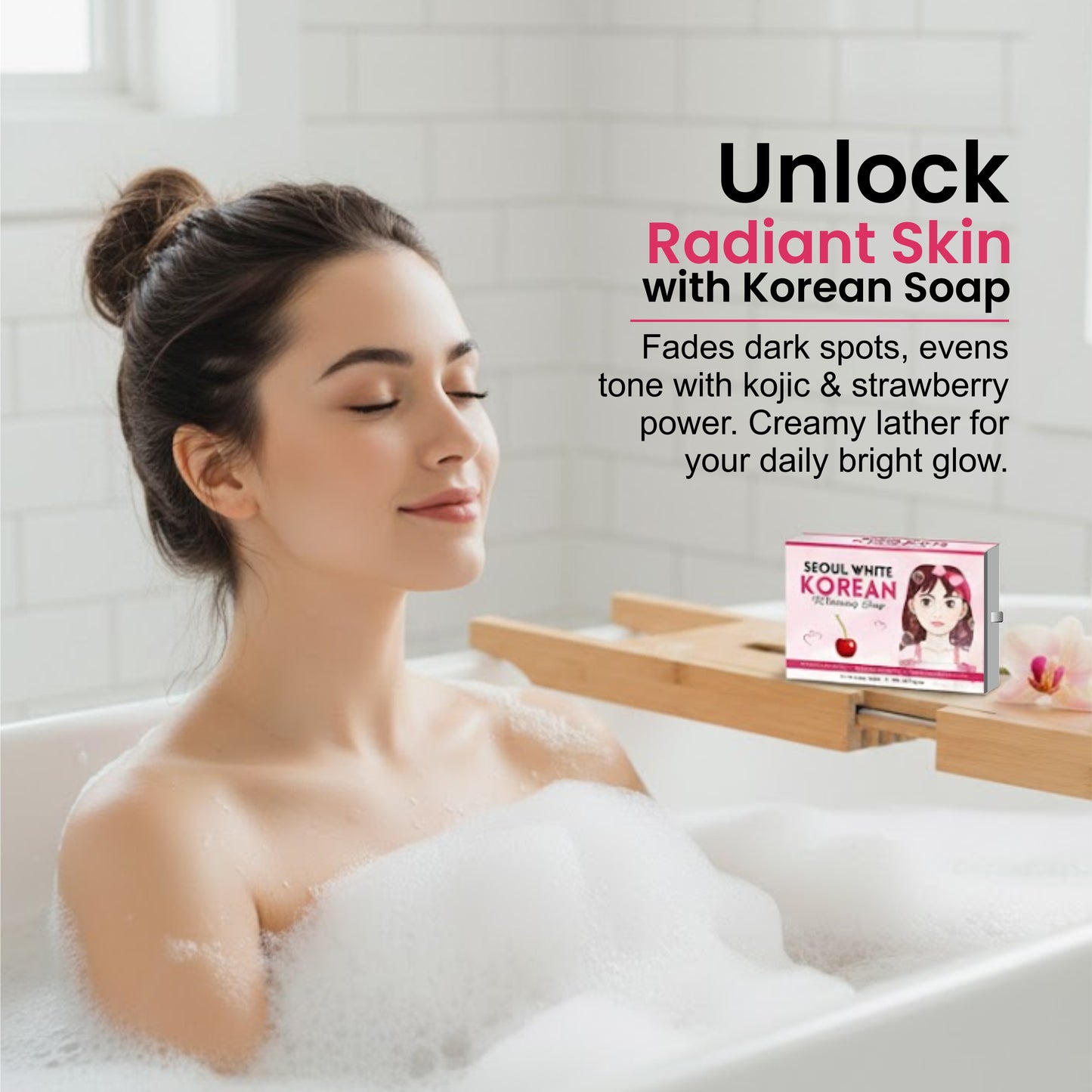 Seoul White Rice Korean Whitening Soap