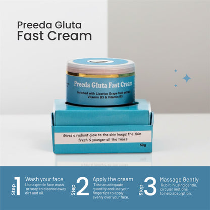 Preeda Gluta Fast Skin Brightening Face Cream 50 gm
