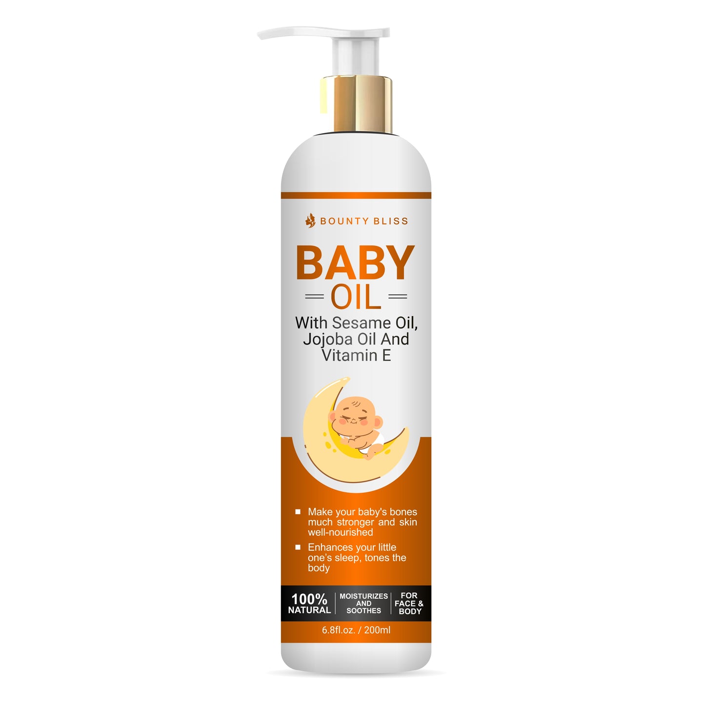 Bounty Bliss Baby Oil With Sesame Oil, Jojoba Oil And Vitamin E