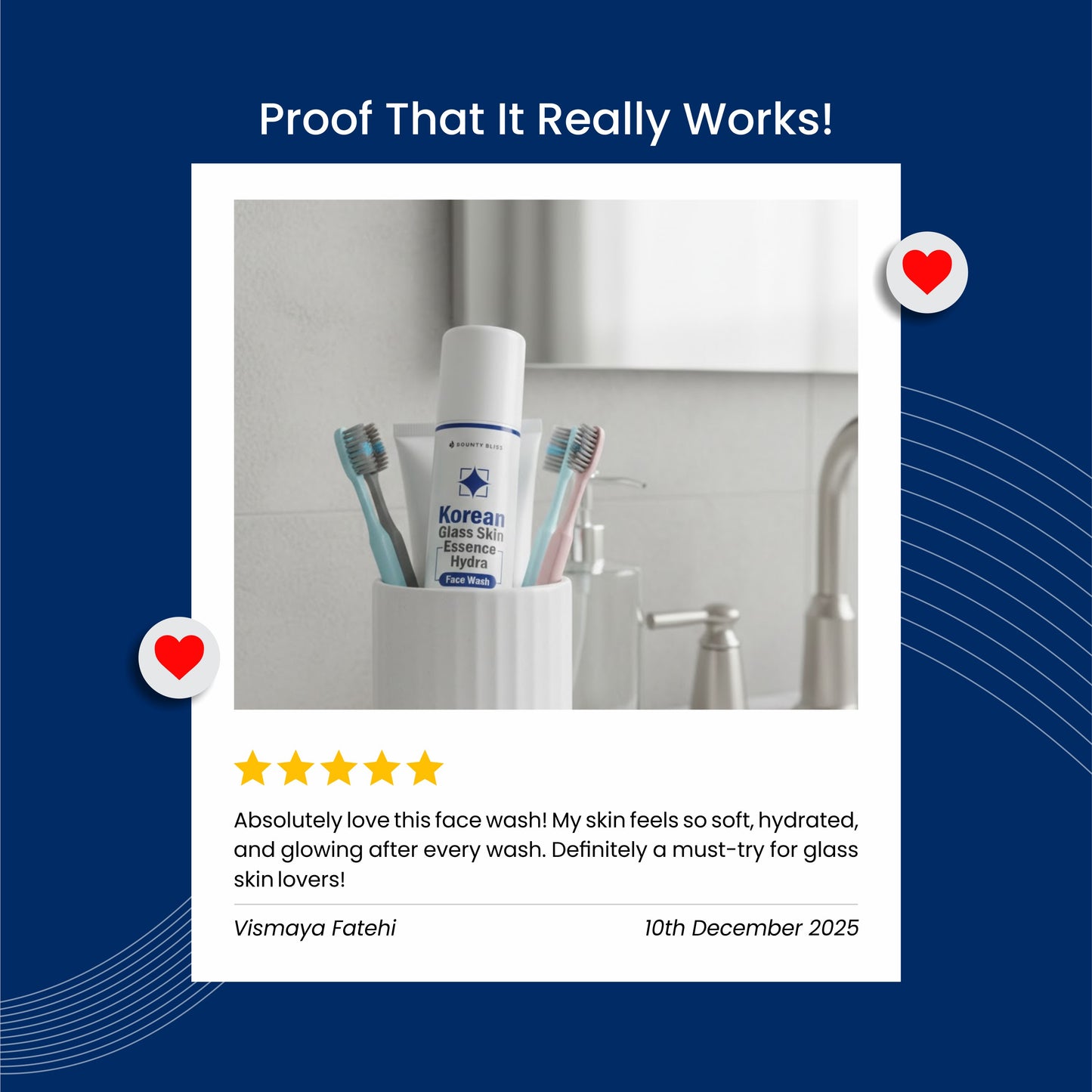 Bounty Bliss Korean Glass Face Wash | Gentle Cleanser for Glowing Glass Skin