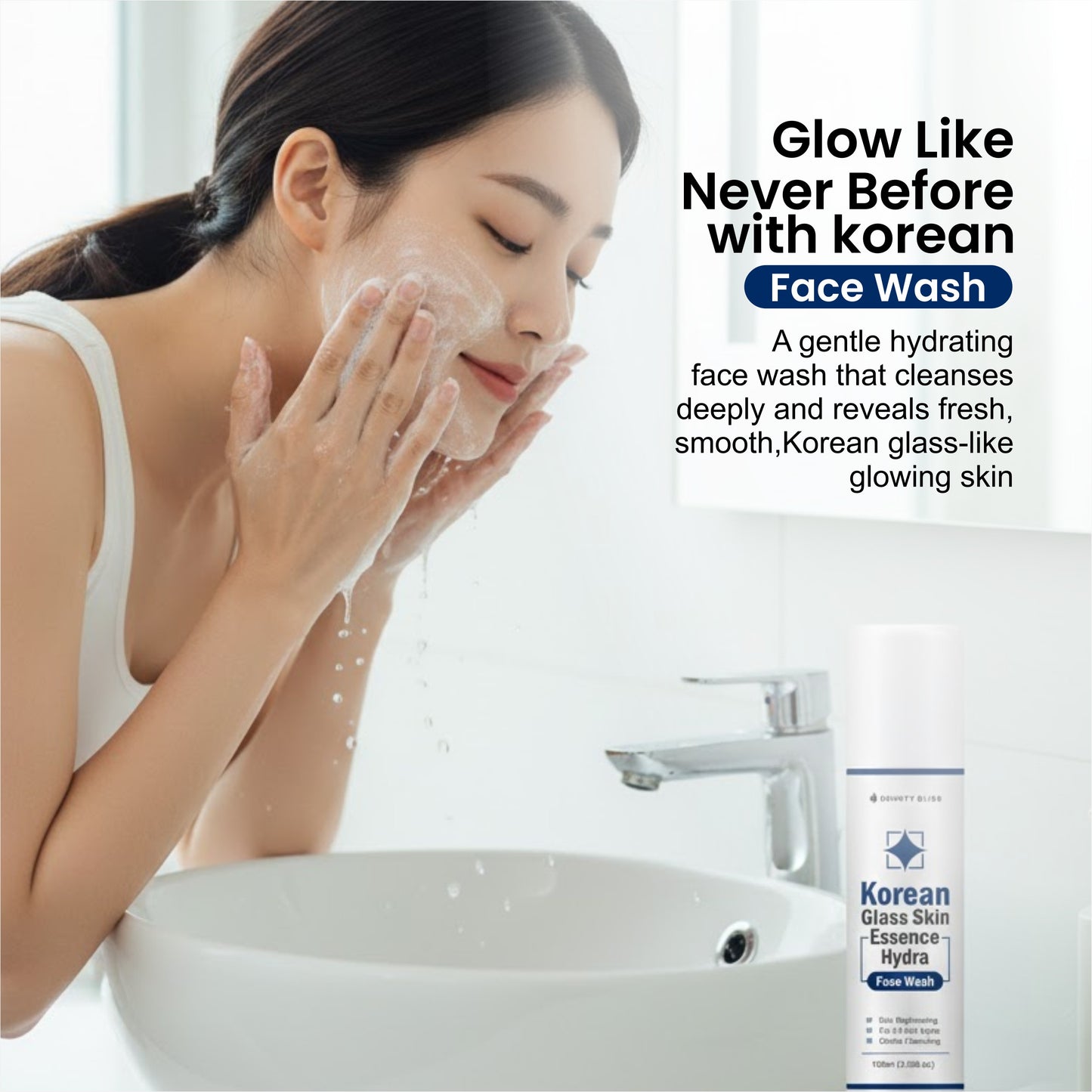 Bounty Bliss Korean Glass Face Wash | Gentle Cleanser for Glowing Glass Skin