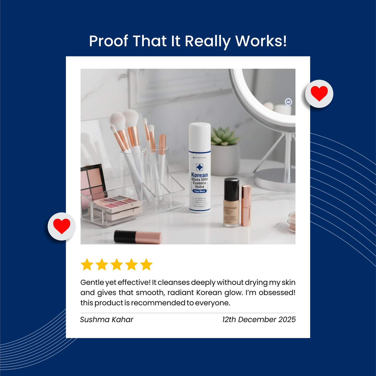 Bounty Bliss Korean Glass Face Wash | Gentle Cleanser for Glowing Glass Skin