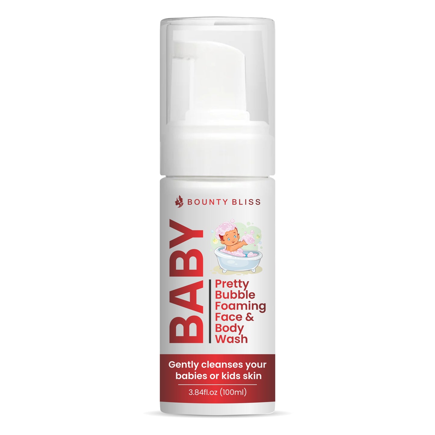 Bounty Bliss Baby Pretty Bubble Foaming Face And Body Wash