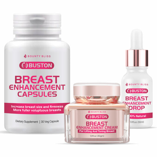 Bounty Bliss Breast Enhancement Cream, Breast Enhancement Capsule, Breast Enhancement Liquid Drops Combo Pack