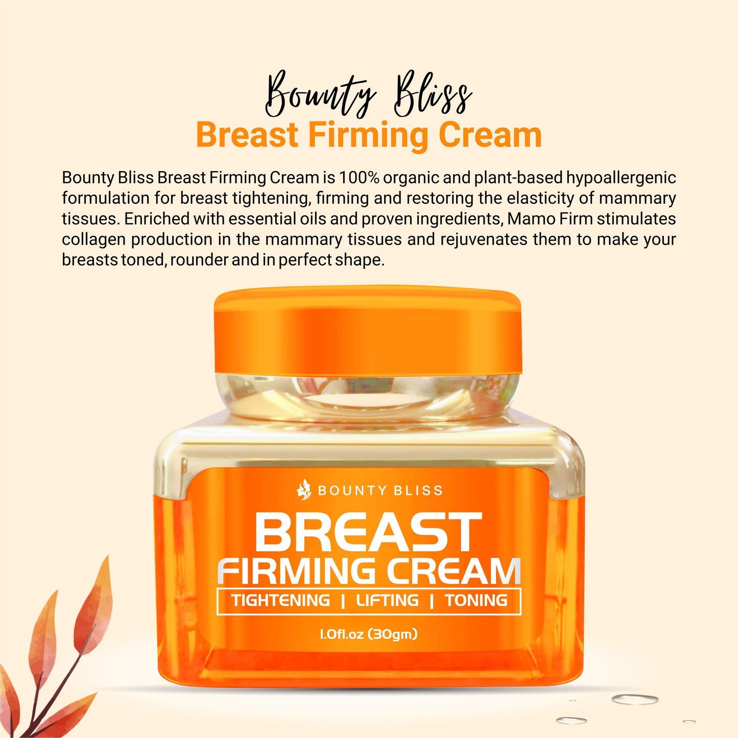 Bounty Bliss Breast Firming Cream for Breast Lifting & Tightening 30 GM