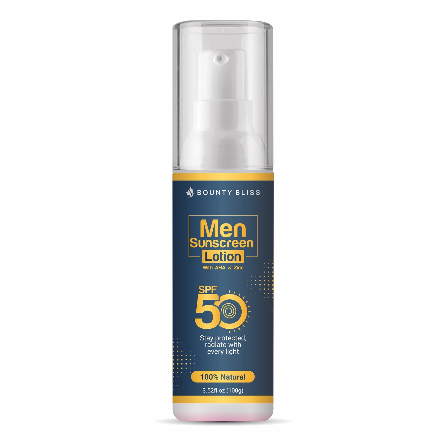 Bounty Bliss Men Sunscreen Lotion With AHA& Zinc SPF 50