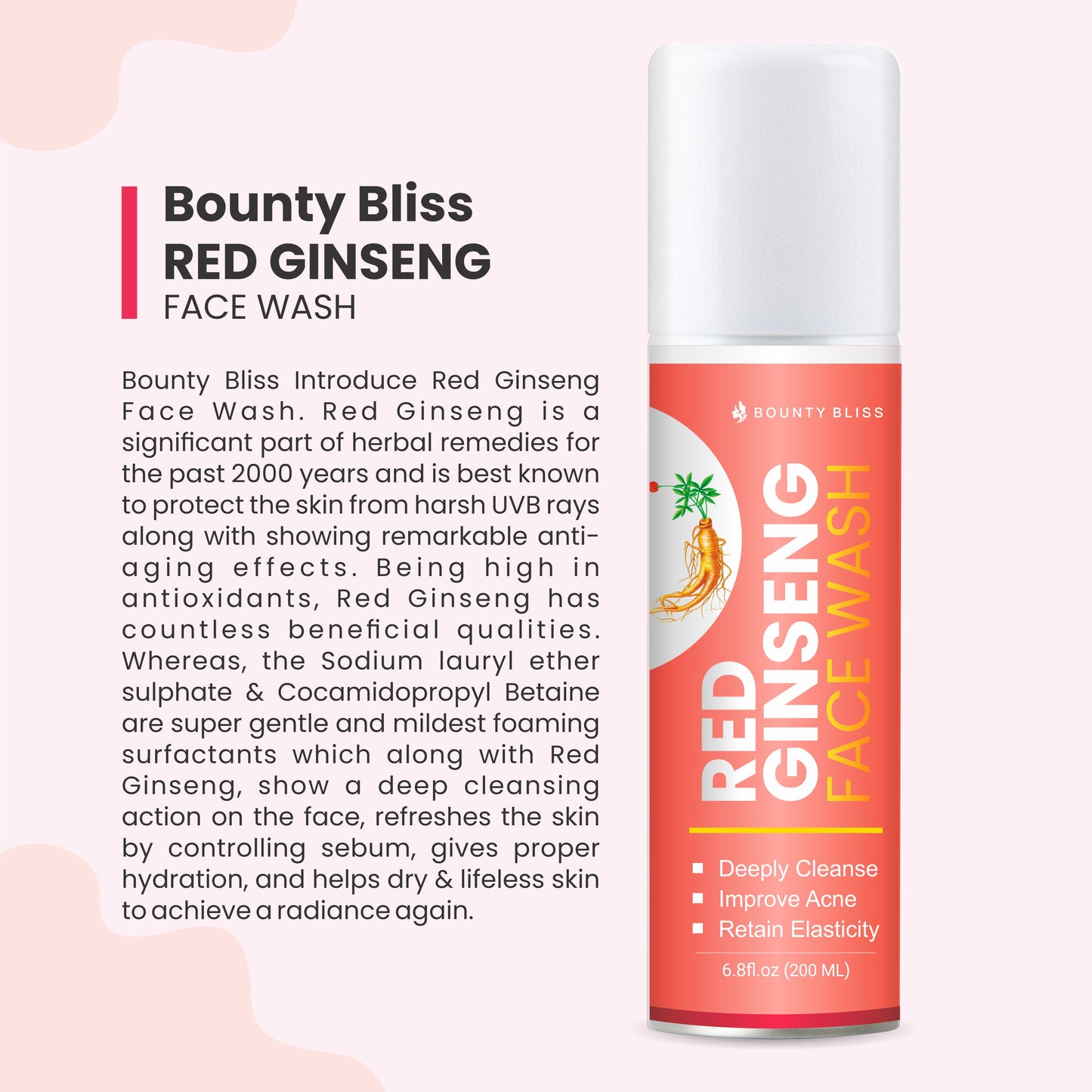 Bounty Bliss Red Ginseng Face Wash