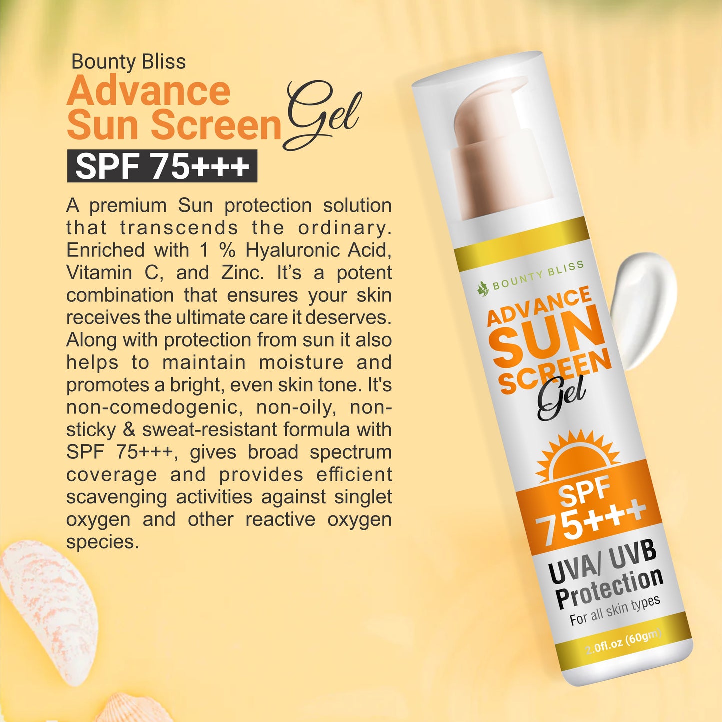 Bounty Bliss Advance Sunscreen Gel 75 +++