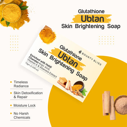 Bounty Bliss Glutathione Ubtan Skin Brightening Soap