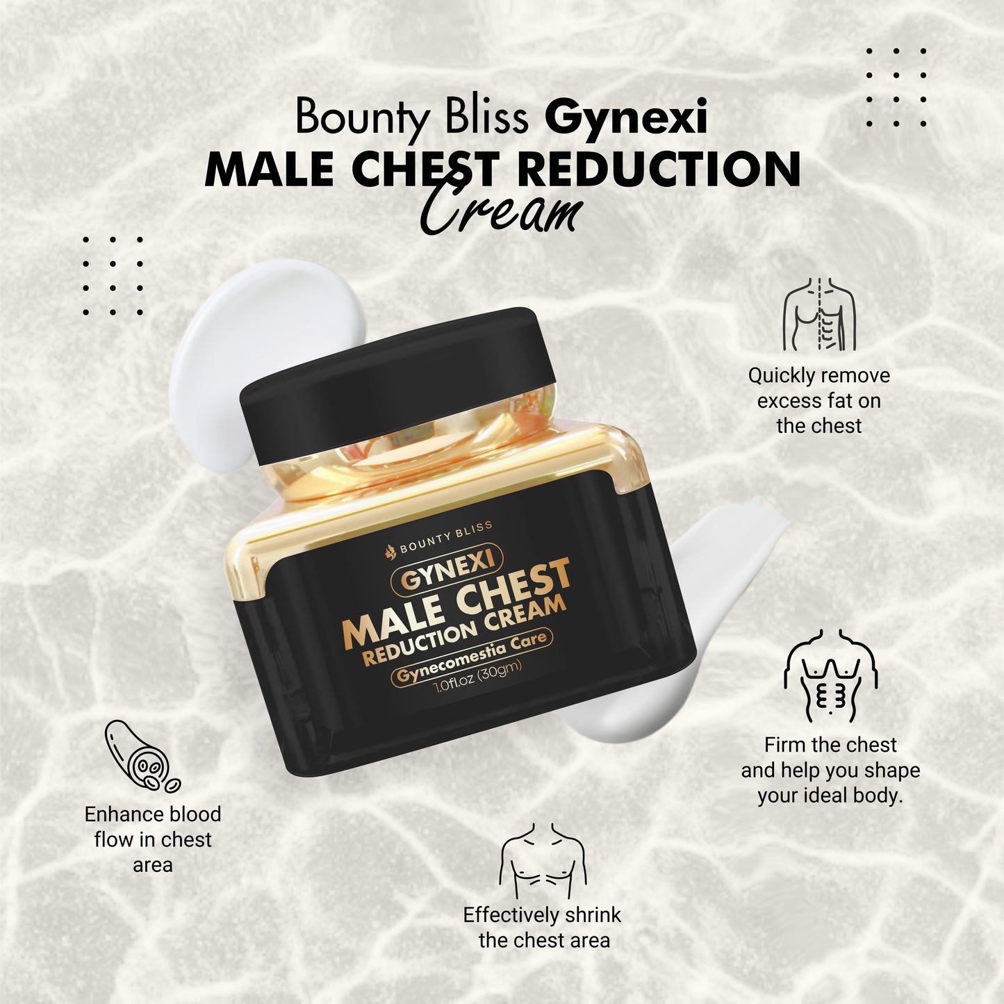 Bounty Bliss Gynexi Male Chest Reduction Cream