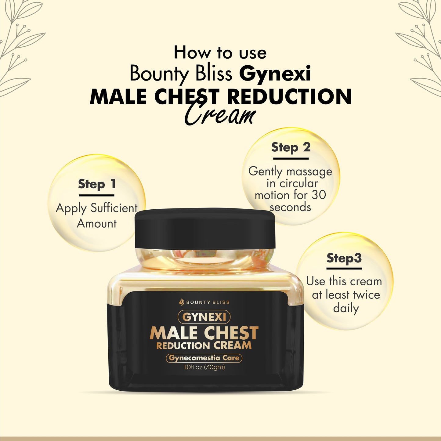 Bounty Bliss Gynexi Male Chest Reduction Cream