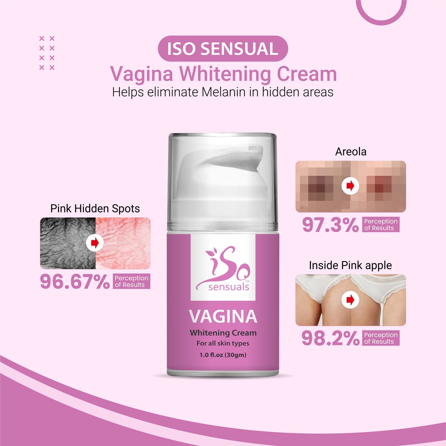 V Whitening Pink Cream for Sensitive V Area Whitening Private Part Cream