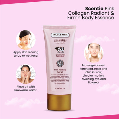 Scentio Double Milk Triple White Skin Refining Scrub