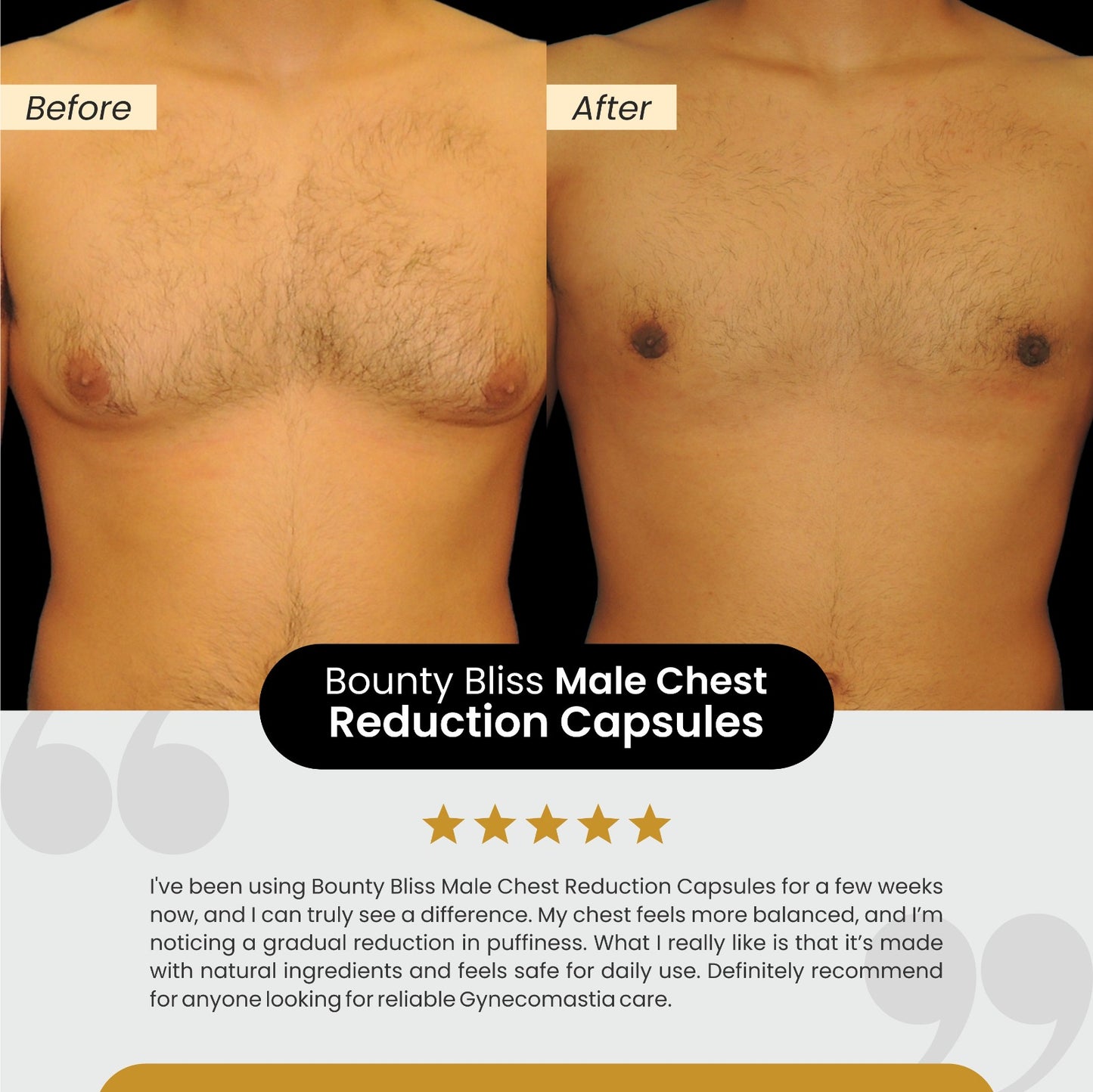 Bounty Bliss Gynexi Male Chest Reduction Capsules Gynecomastia