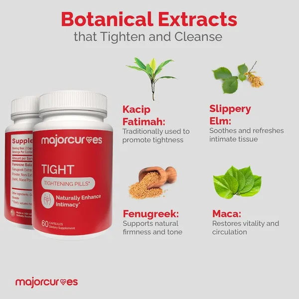 Bounty Bliss MajorCurves Tightening 60 pills - Instant Tightener Rejuvenation Intimate Femine Firming — photo 3