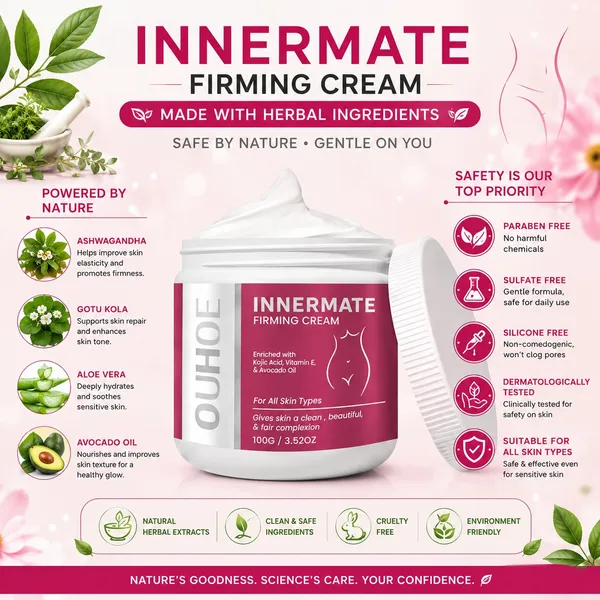 Bounty Bliss INNERMATE Firming Cream for Women | Skin Tightening & Nourishing Cream | Herbal Formula with Kojic Acid, Vitamin E & Avocado Oil — photo 3