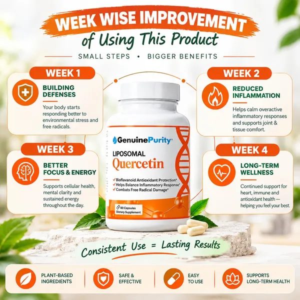 Bounty Bliss Genuine Purity Liposomal Quercetin  60 capsules — photo 1
