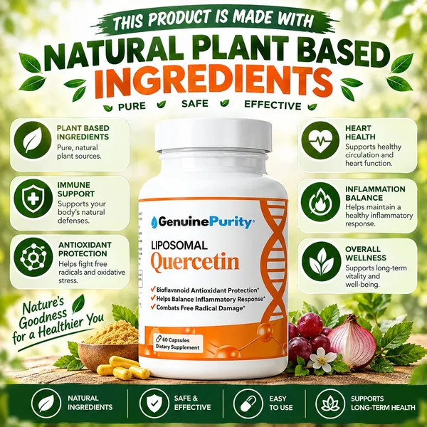 Bounty Bliss Genuine Purity Liposomal Quercetin  60 capsules — photo 2