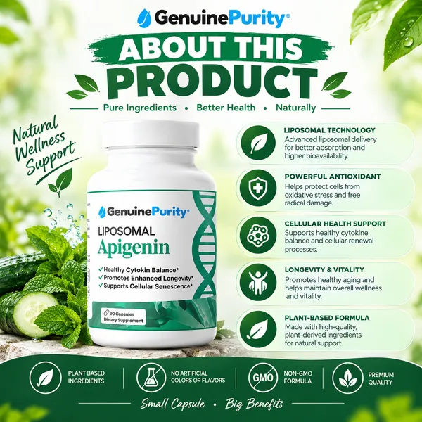 Bounty Bliss Genuine Purity Liposomal Apigenin  60 capsules — photo 4