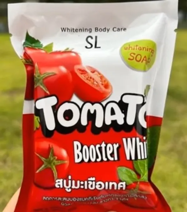 Bounty Bliss Tomato Booster White Soap for Skin Brightening & Tan Removal | Deep Cleansing & Glow Enhancing Bath Soap | Suitable for All Skin Types | 100g — photo 2