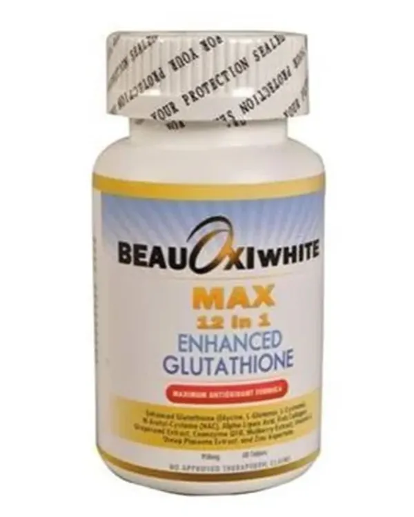 Bounty Bliss Beauoxi White Max 12 in 1 Enhanced Glutathione Skin Whitening Tablets | Advanced Skin Brightening Formula | Supports Even Skin Tone & Radiant Glow | 60 Tablets — photo 1