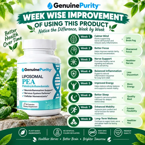 Bounty Bliss Genuine Purity Liposomal PEA Palmitoylethanolamide  60 capsules — photo 1