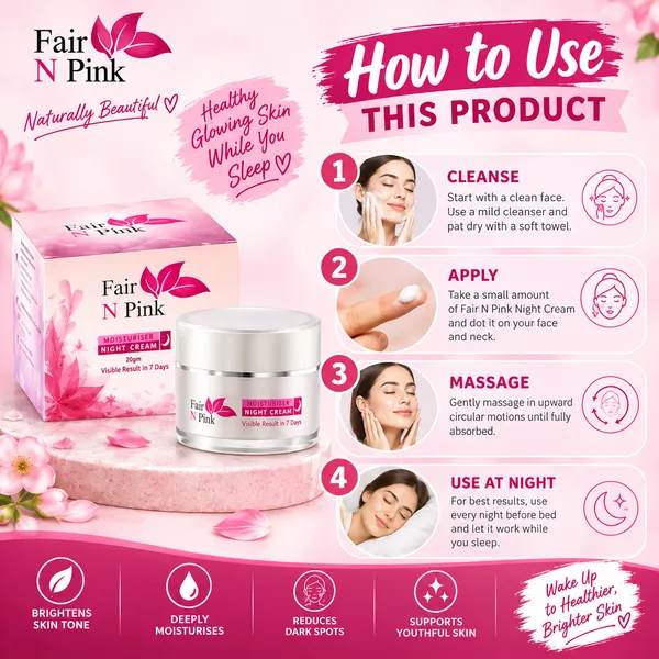 Bounty Bliss Fair And Pink Skin Whitening Night Cream, 30g — photo 4