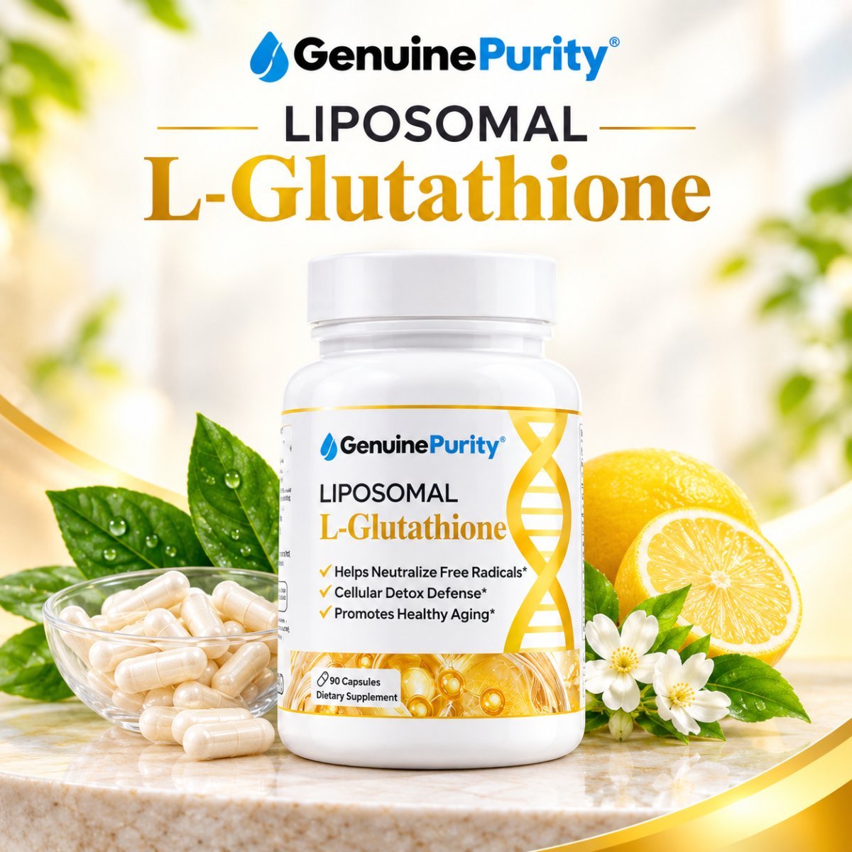 Genuine Purity Liposomal L-Glutathione 90 capsules — photo 1