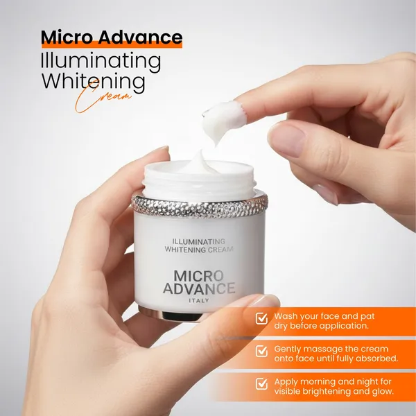 Bounty Bliss Micro Advance Italy Illuminating & Brightening Glutathione PDRN Cream for Radiant Skin, Hydrating & Skin Tone Face Moisturizer, Suitable for All Skin Types — photo 3