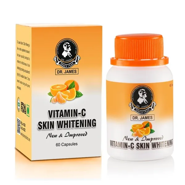 Bounty Bliss Dr. James Vitamin C Skin Whitening Capsules | Glutathione Support for Brightening & Radiant Skin | Reduces Dark Spots & Pigmentation | Antioxidant Supplement for Healthy Glow | 60 Capsule — photo 3