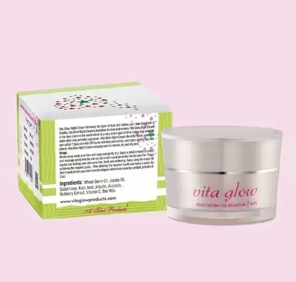 Bounty Bliss Vita glow Night Cream for Skin Fairness – Whitening & Brightening Face Cream – 30g — photo 2