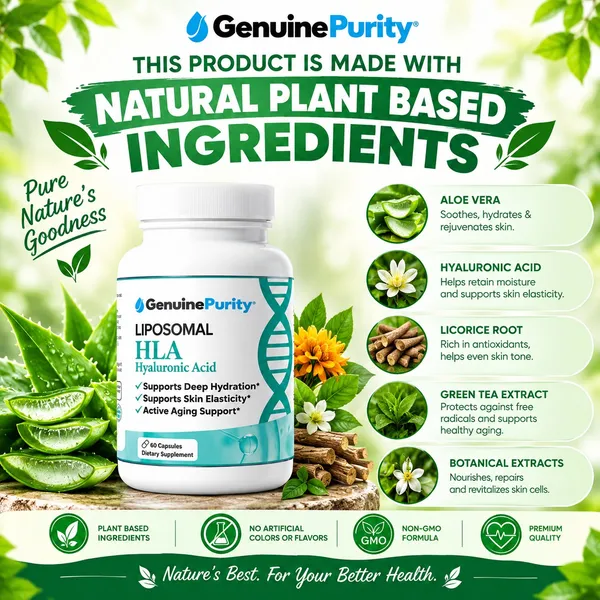 Bounty Bliss Genuine Purity Liposomal HLA Hyaluronic Acid  60 capsules — photo 1