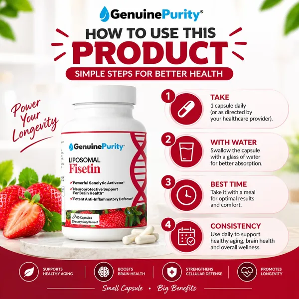 Bounty Bliss Genuine Purity Liposomal Fisetin 60 capsules — photo 3